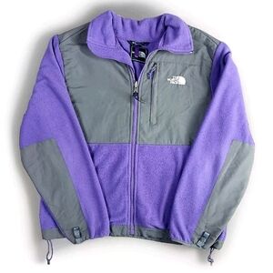 Vintage Denali the north face jacket purple and grey full zip up size large